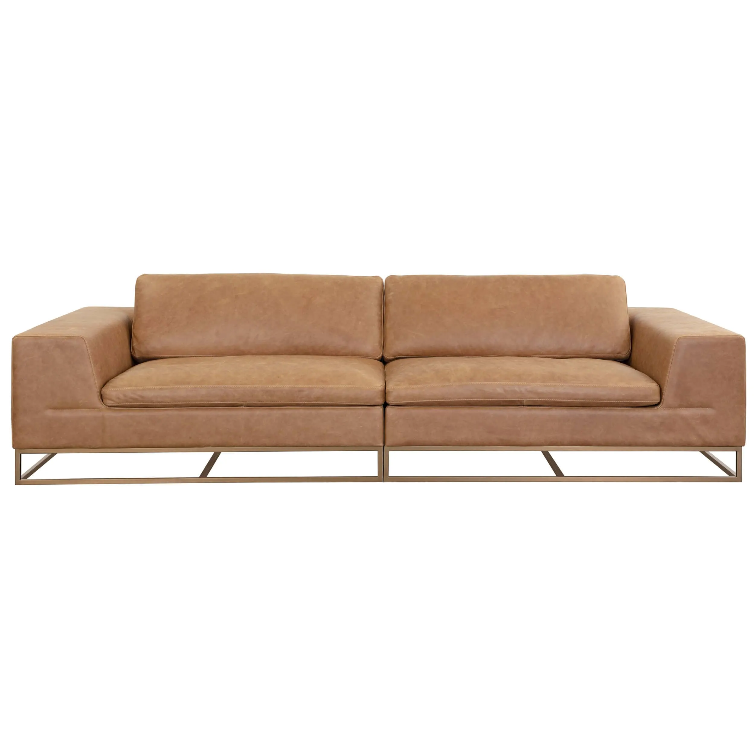 Ira Leather Sofa, Camel