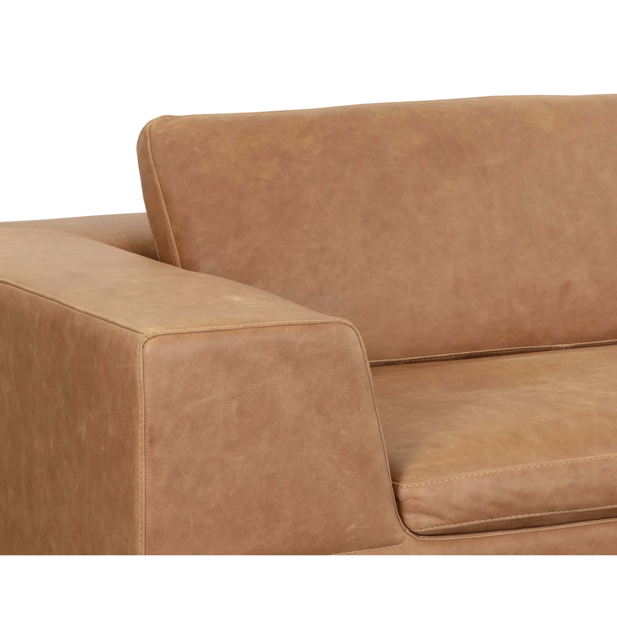 Ira Leather Sofa, Camel