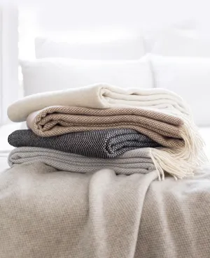Juno Cashmere Throw Taupe