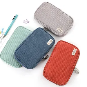KOKUYO Corduroy PAN CASE Stationery Organizer