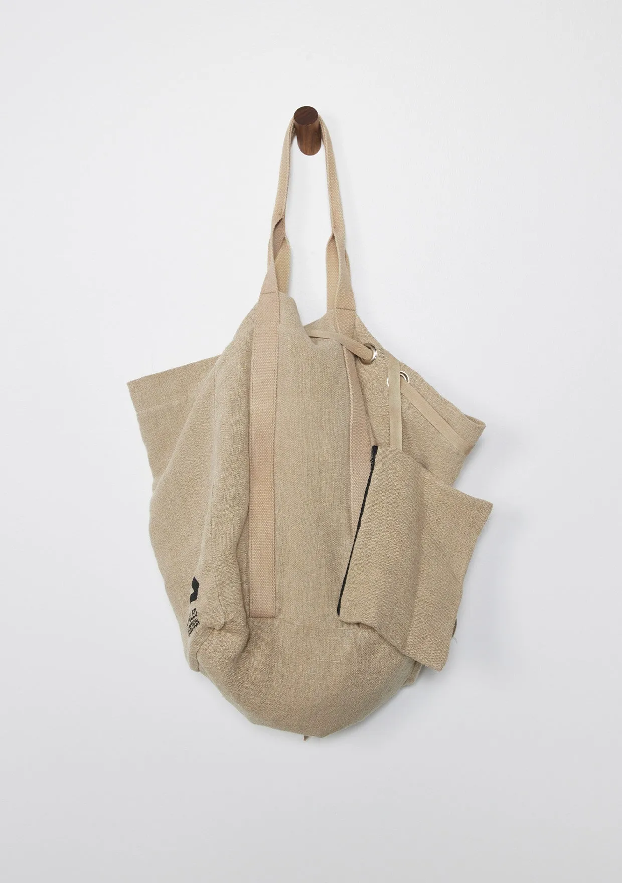 Large Fuzzy Reversible Shopper Tote Bag