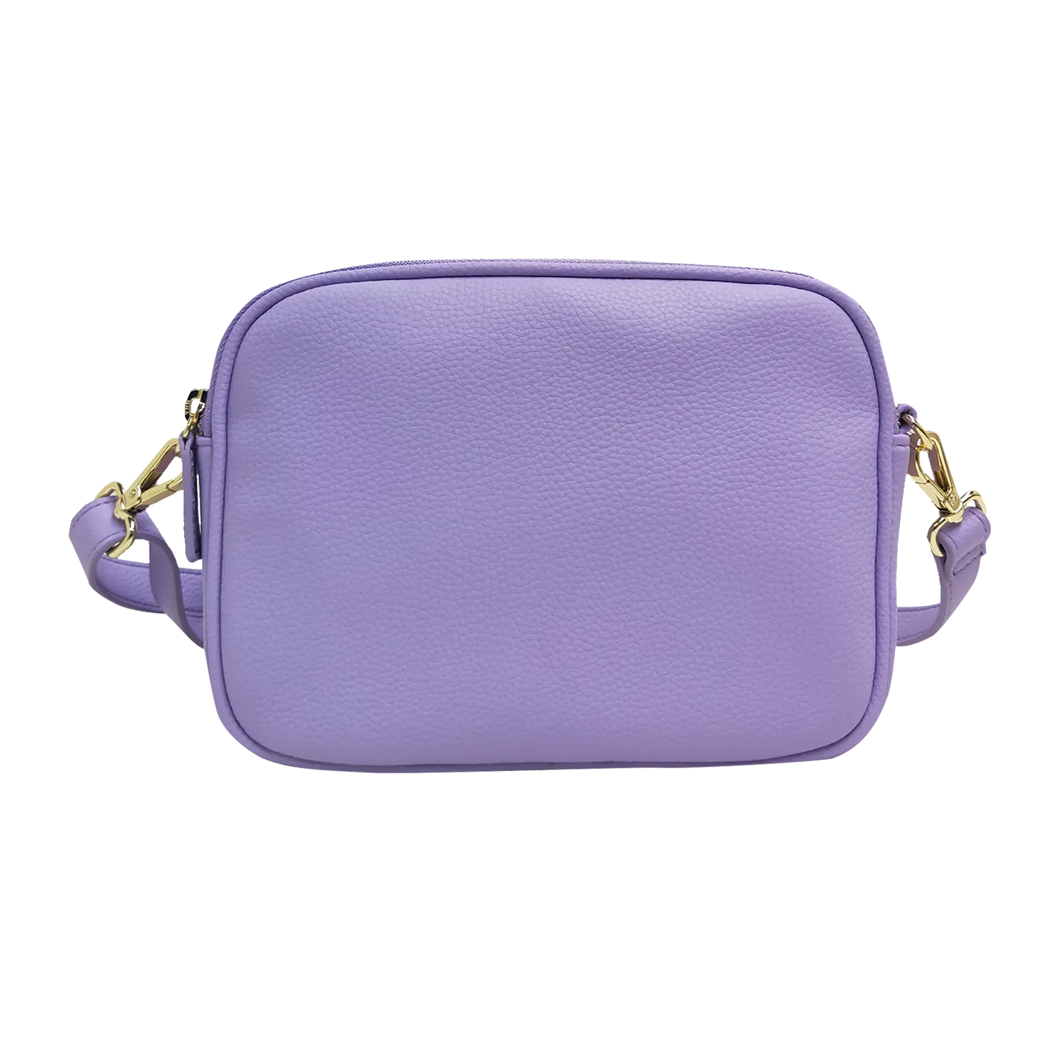 Leather Crossbody Bag, Camera Bag - Leather Double Zipper Crossbody Bag