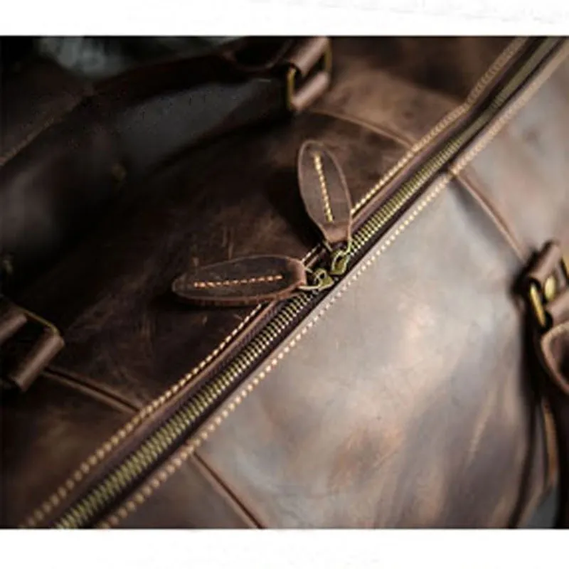 Leather Vintage Style Travel Bag