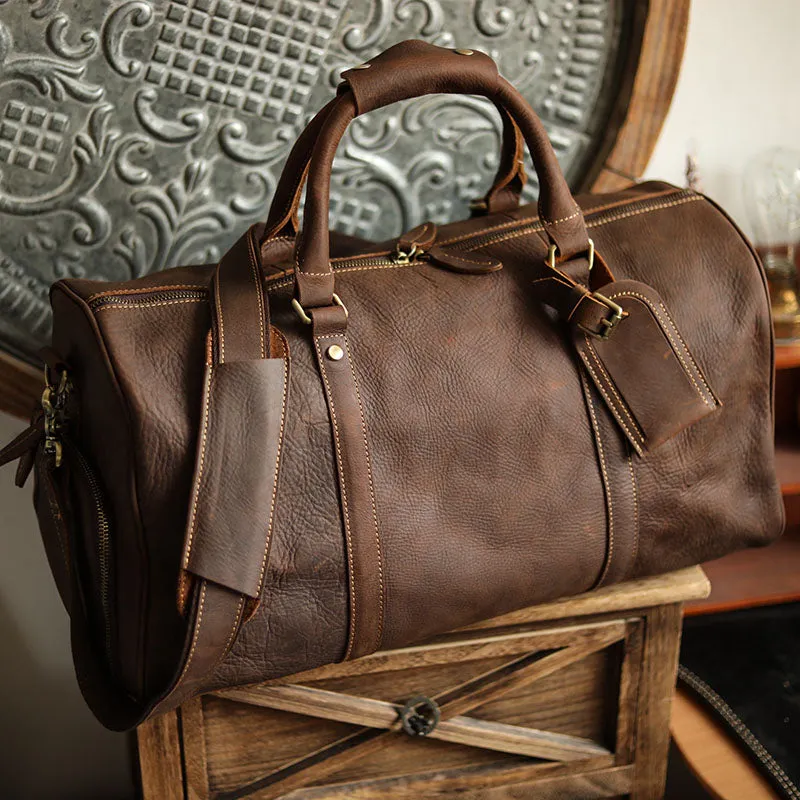 Leather Vintage Style Travel Bag