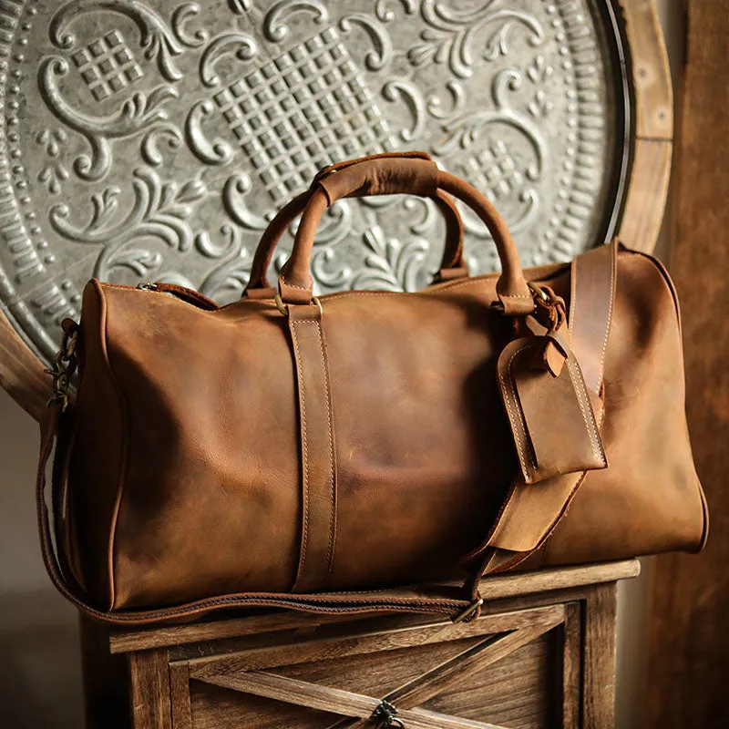 Leather Vintage Style Travel Bag