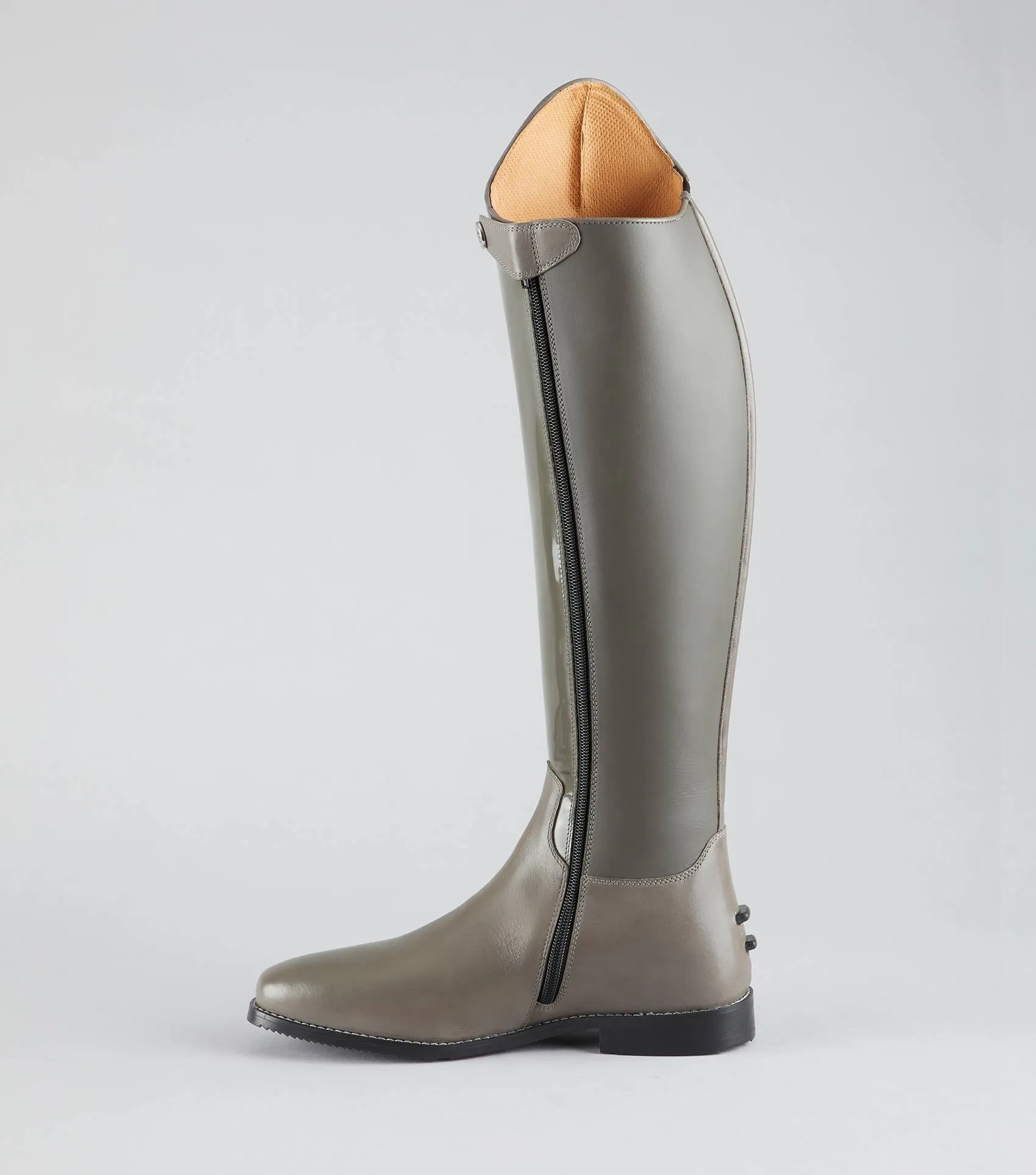 Levade Ladies Leather Dressage Riding Boot Grey (Wide Calf)