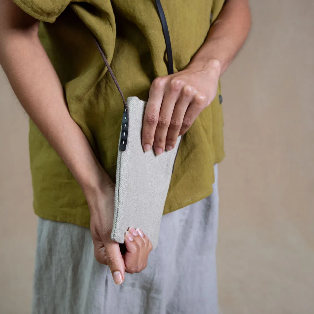 Linen Mobile Phone Bag