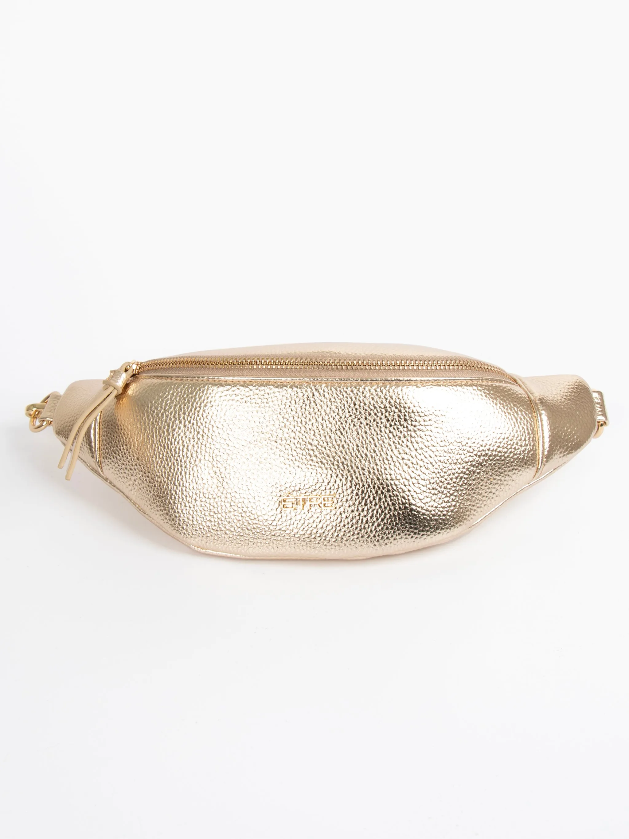 Lola Bum Bag - Gold, Metallic Faux Leather