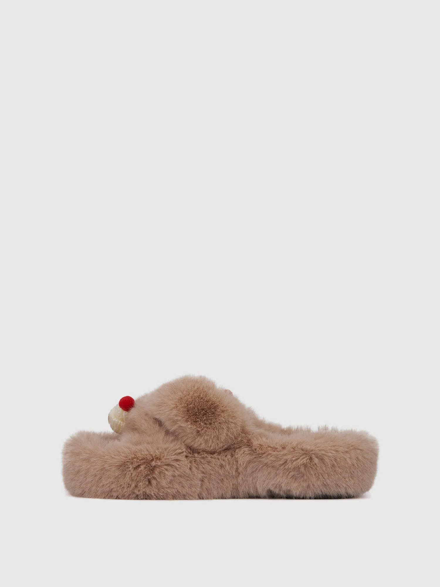 Love Xmas Mink Slipper