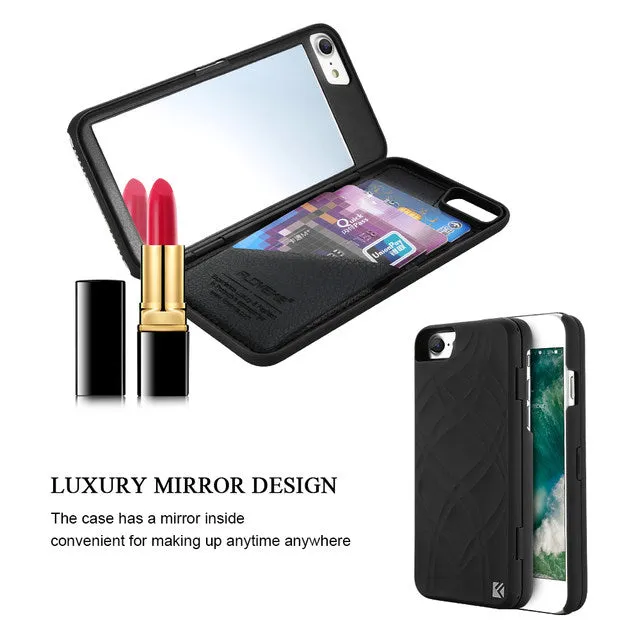Luxury Mirror wallet card holder phone case