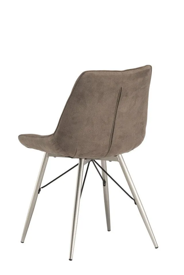 MACON DINING CHAIR TAUPE FABRIC
