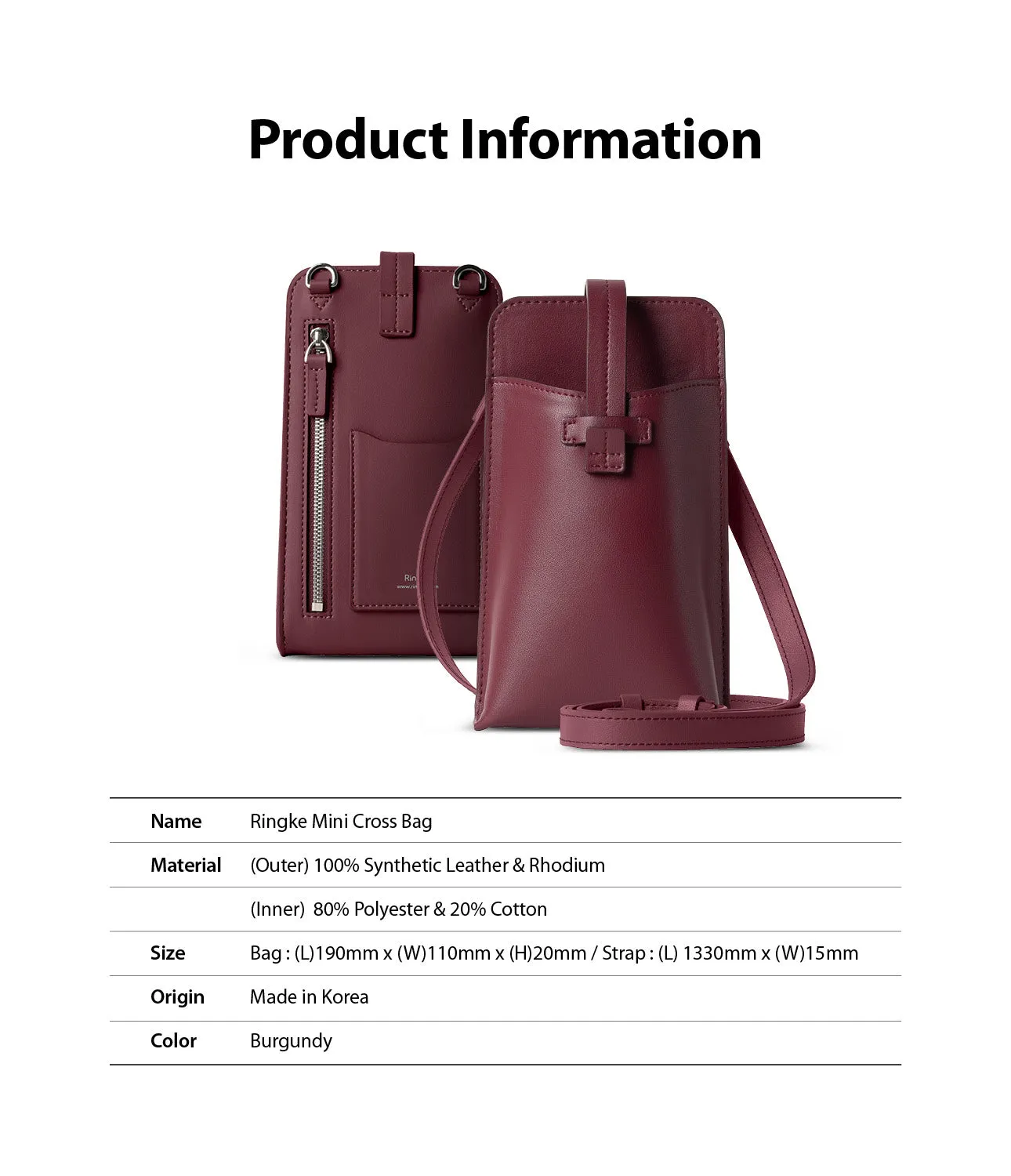 Mini Cross Bag | PU Leather