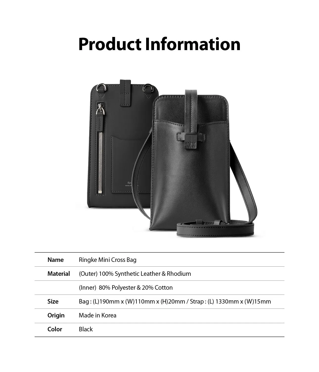 Mini Cross Bag | PU Leather