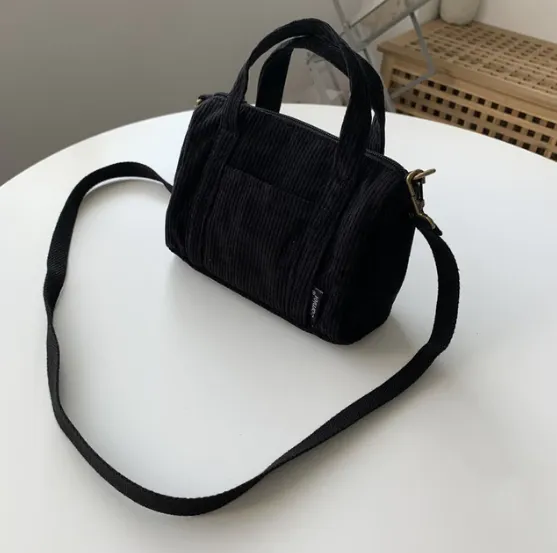 Mini Tote Bag Canvas Girls Purses Handbags Crossbody Mini Bags Interior Pocket With Zipper