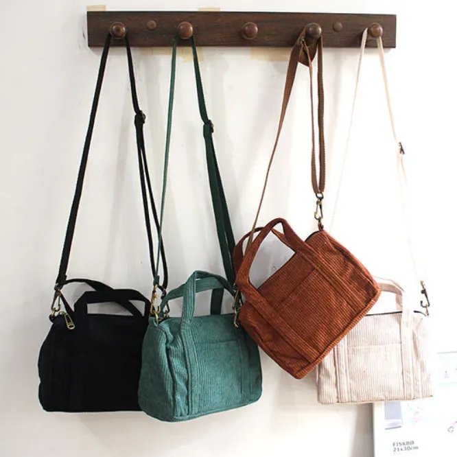 Mini Tote Bag Canvas Girls Purses Handbags Crossbody Mini Bags Interior Pocket With Zipper