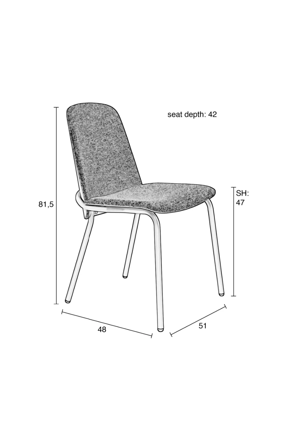 Minimalist Dining Chair (2) | Zuiver Clip