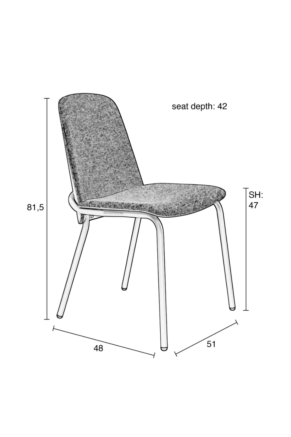 Minimalist Dining Chair (2) | Zuiver Clip