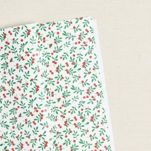 Mistletoe Printed Felt, White