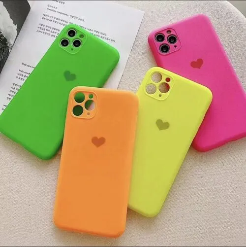 Neon Heart Liquid Silicone Case