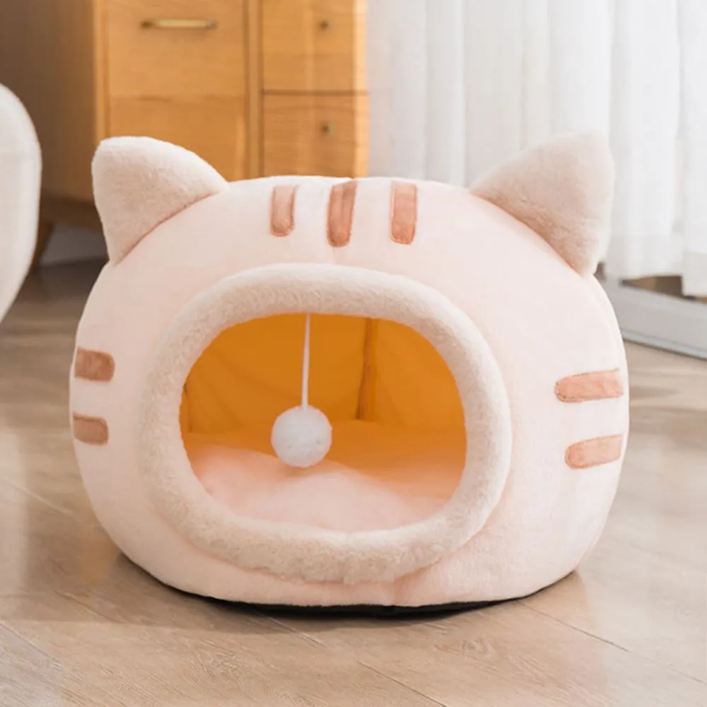 Orange Kitty Cat Purrfect Cave - Medium