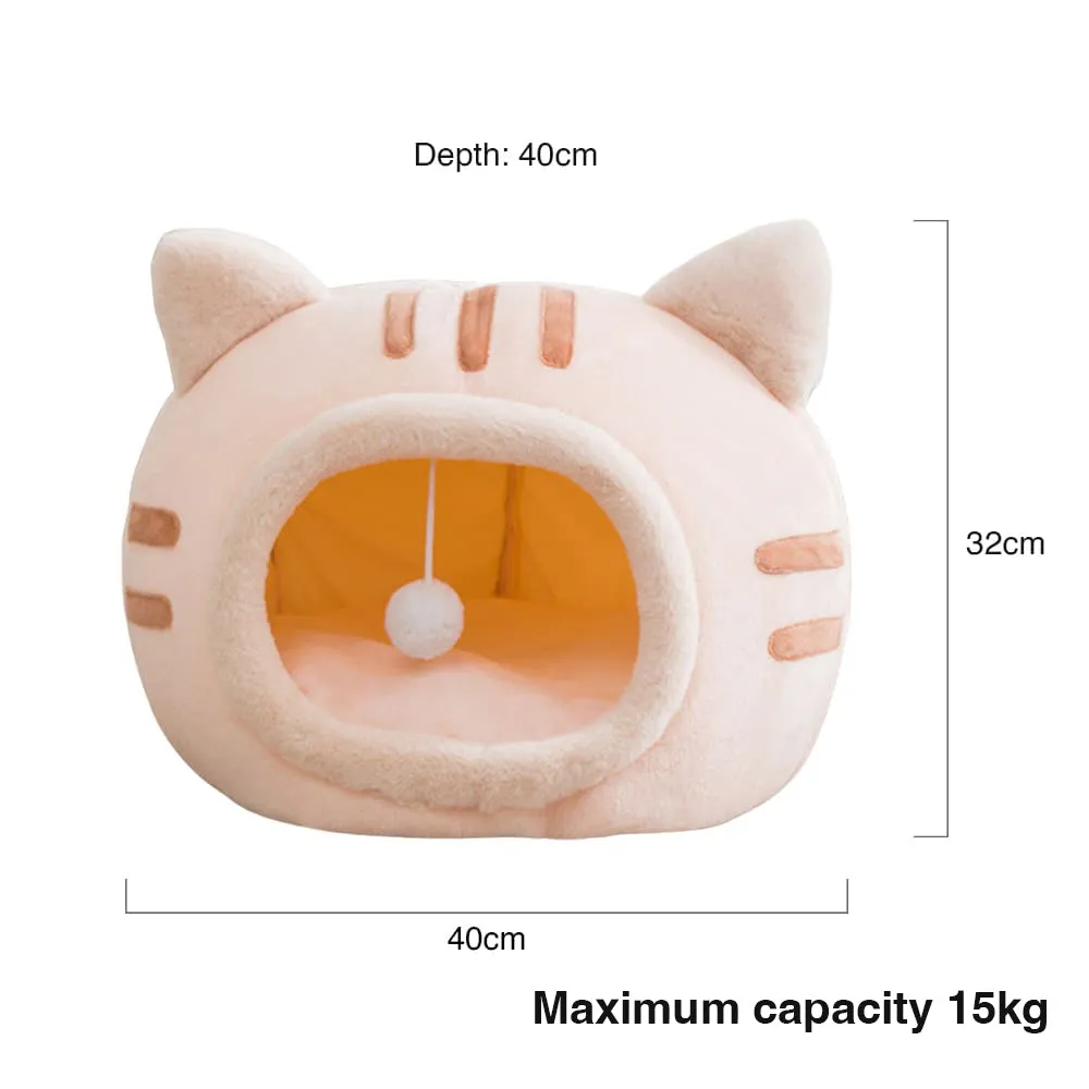 Orange Kitty Cat Purrfect Cave - Medium