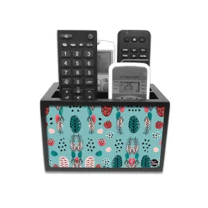 Organizer For TV AC Remotes - TEAL NATURE GARDEN