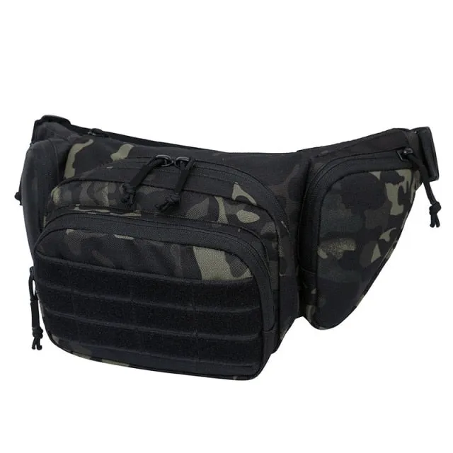 Outdoor Tactical Gun Waist Bag Holster Chest Military Combat Camping Sport Hunting Athletic Shoulder Sling Gun Holster Bag X261A