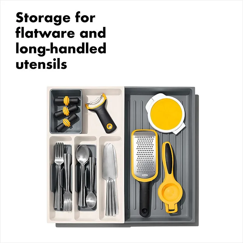 OXO Expandable Utensil Drawer Organizer