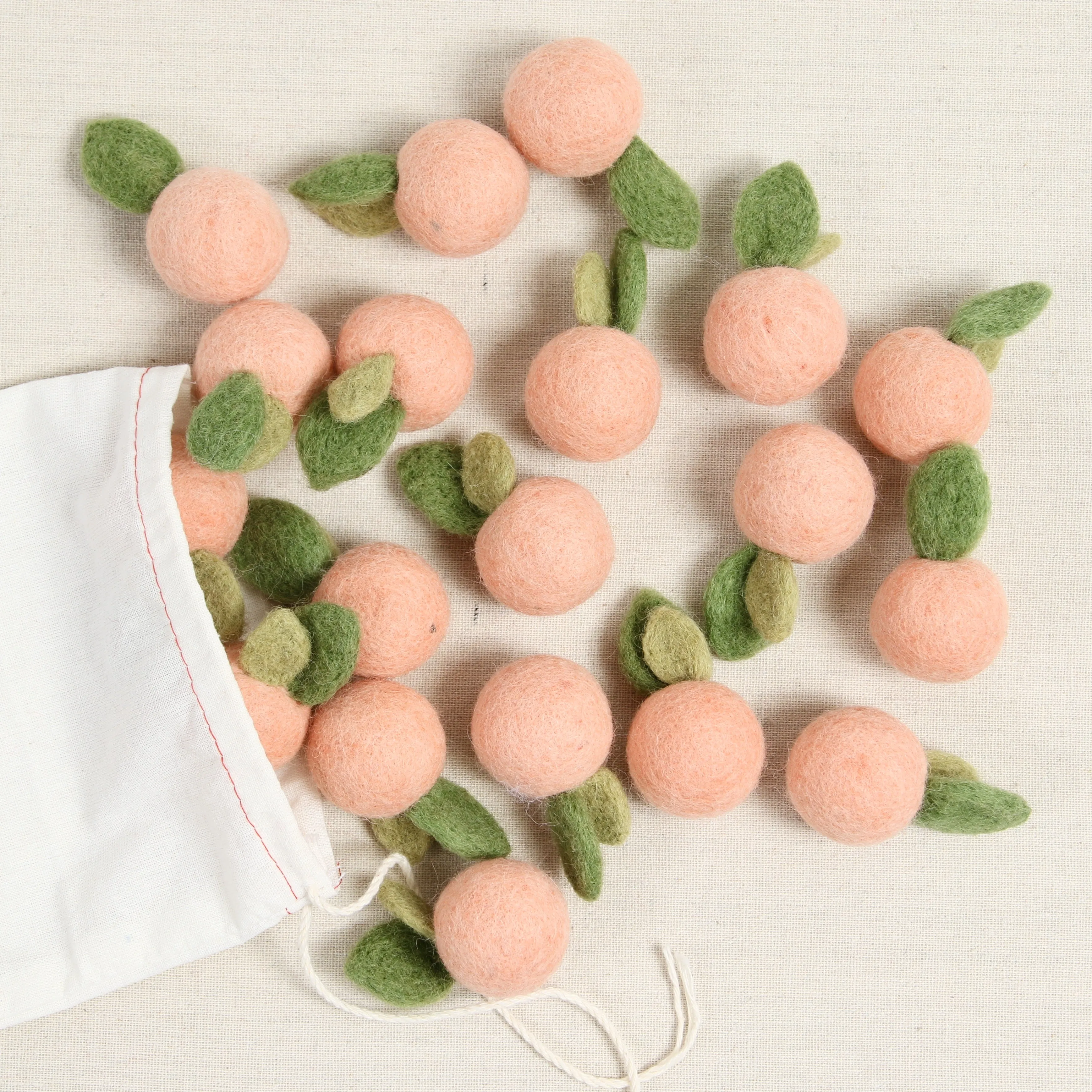 Peach, Felted Fruit