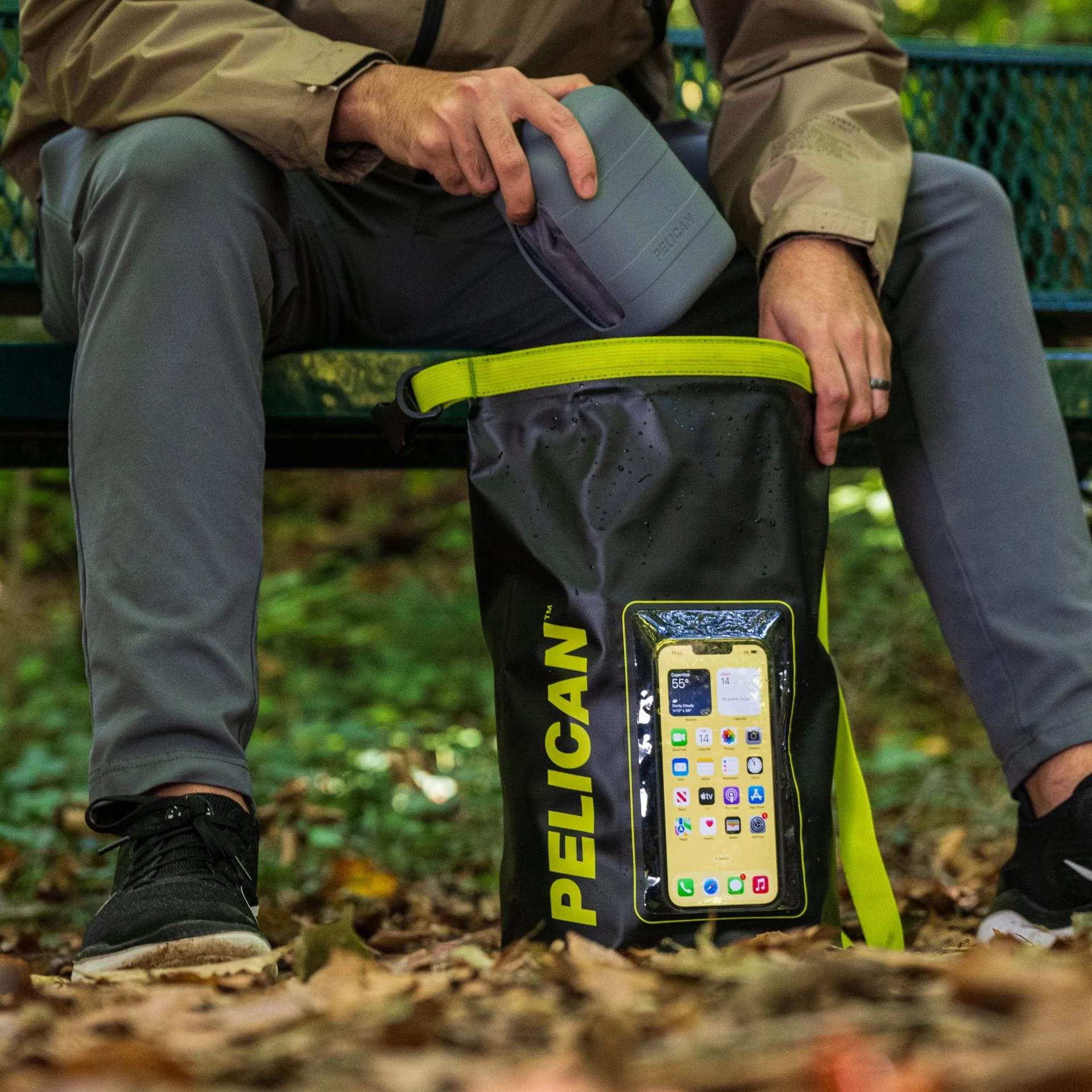 Pelican Marine 5L Dry Bag (Black / Yellow)