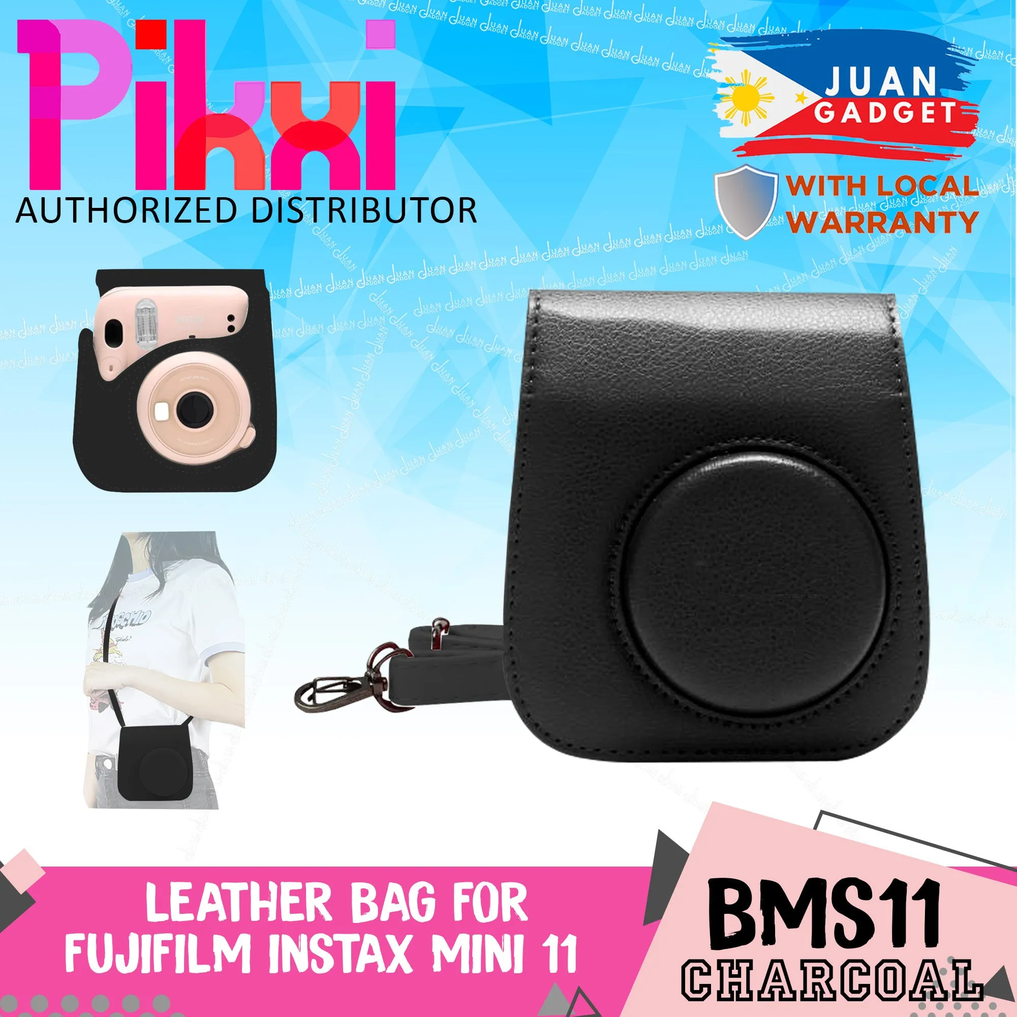 PIKXI BMS11 Fujifilm Instax Mini 11 Leather Camera Case Bag
