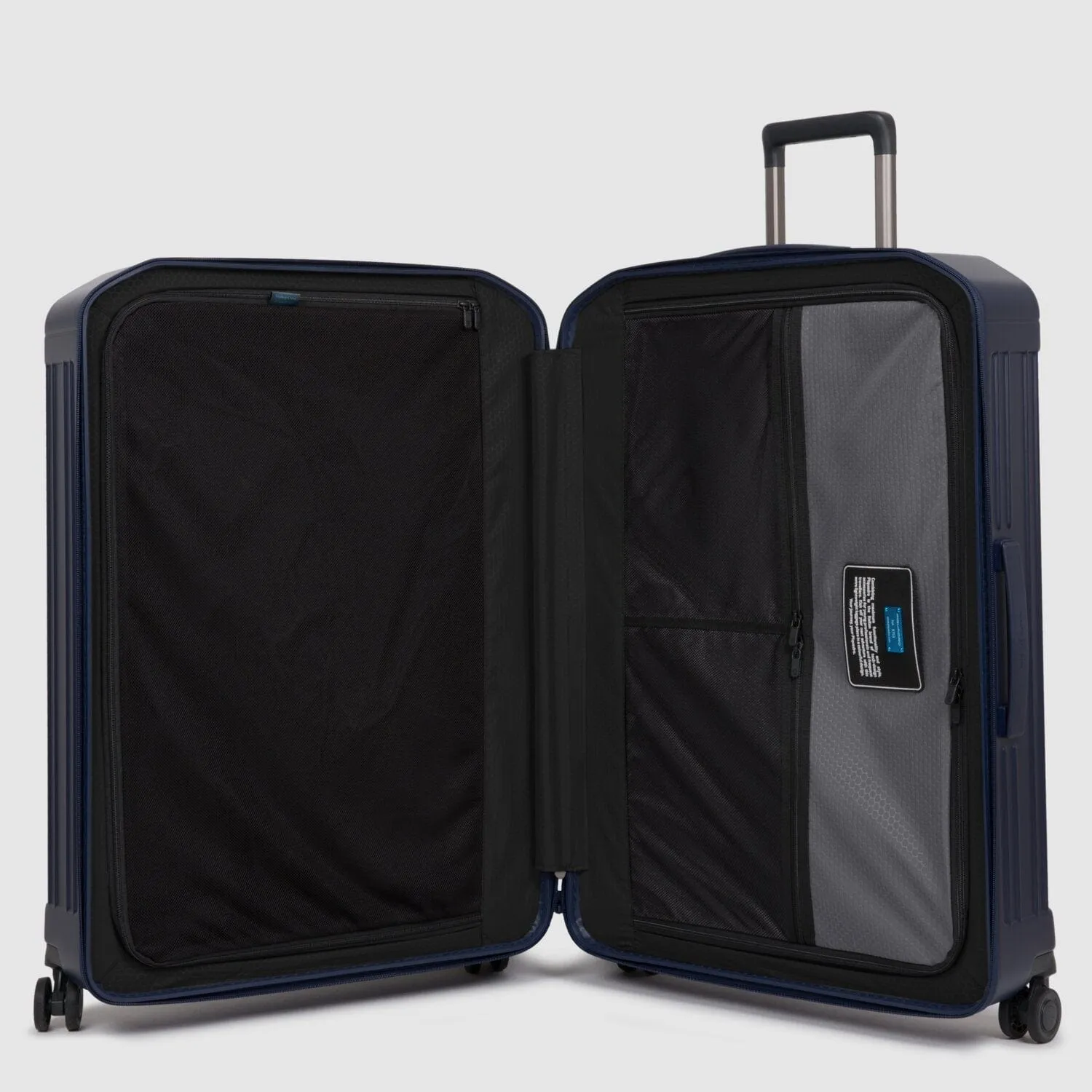 Piquadro Pq-Light 75Cm Hardcase 4 Double Wheel Large Check-In Trolley Matt Blue - Bv4428Pql/Bluo