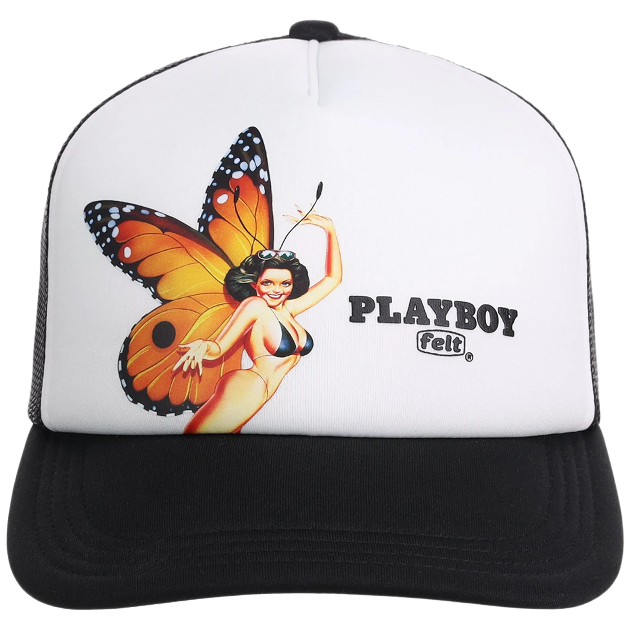 Playboy x FELT Butterfly A-Frame Trucker Black