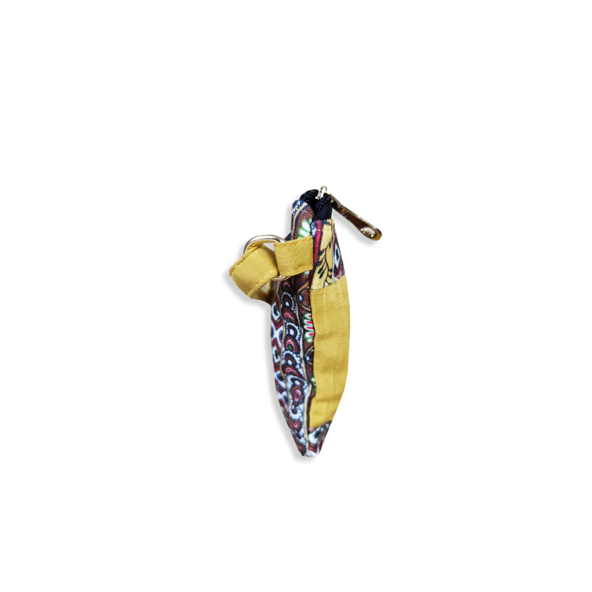 Pleated Mustard Yellow Sling Bag