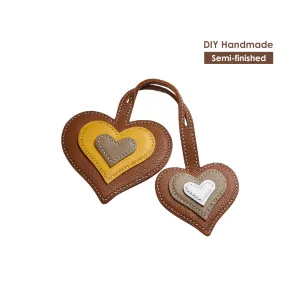 POPSEWING® Sheep Leather Double Heart Bag Charm DIY Kit