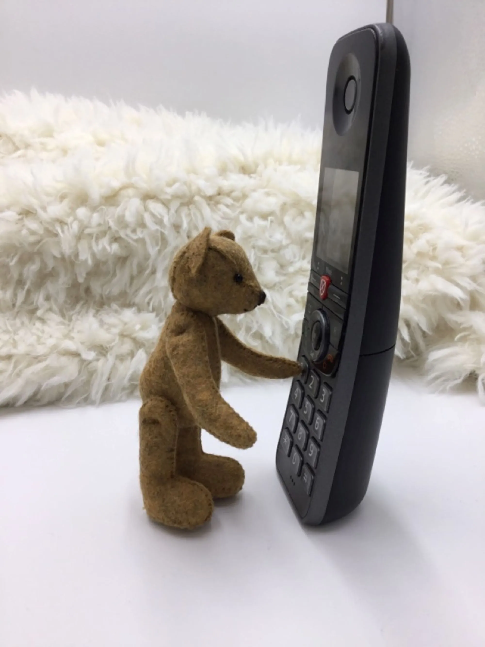 Printed Pattern - 4" Mini Jointed Felt Teddy Bear Sewing Pattern & Instructions - By Meemaw Made