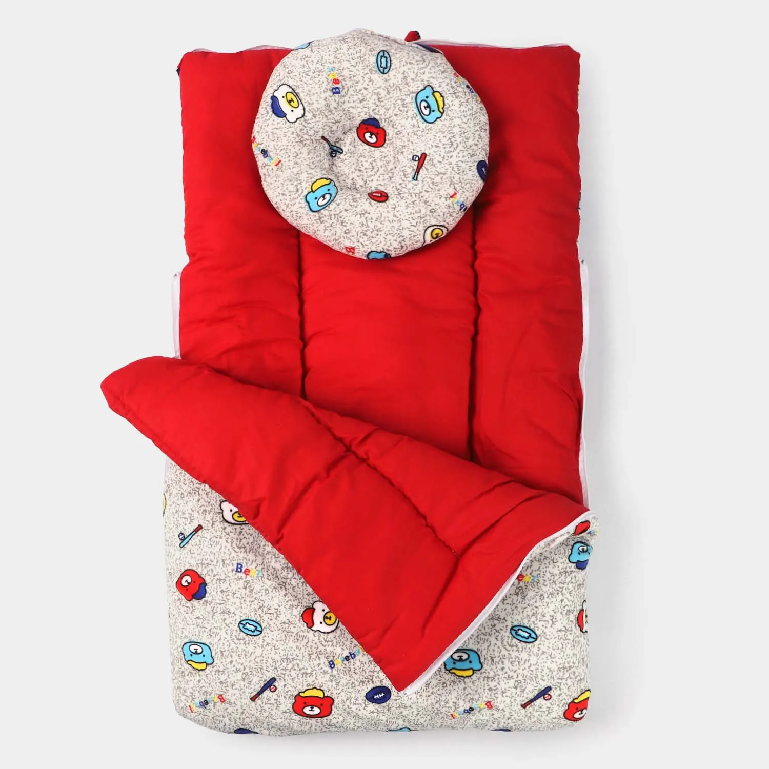 Printed Velvet Carry Nest Bow Belt | Red