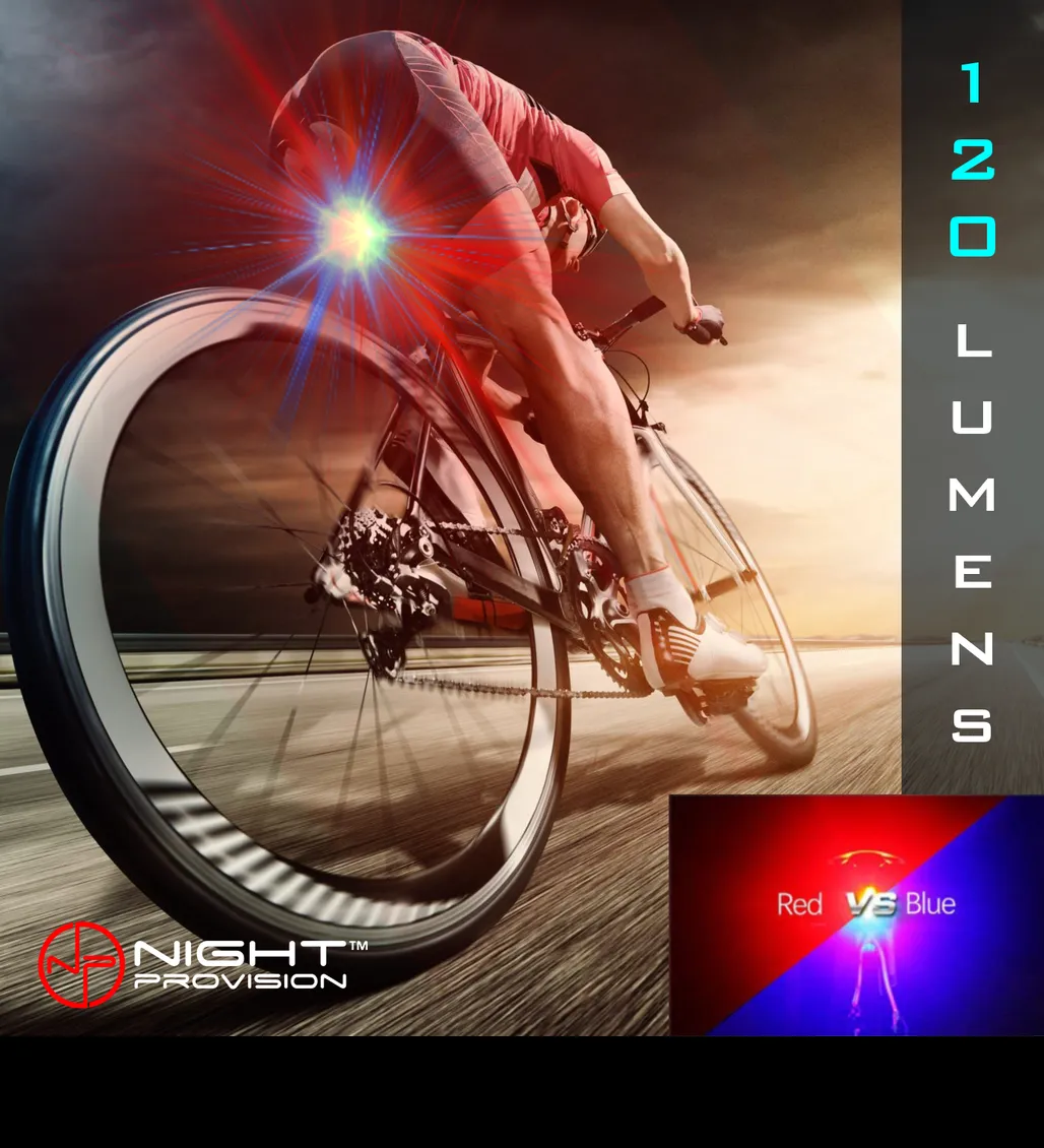 PSR-120 | POLICE PATROL RED/BLUE STROBE - ALTERNATING 120 LUMENS