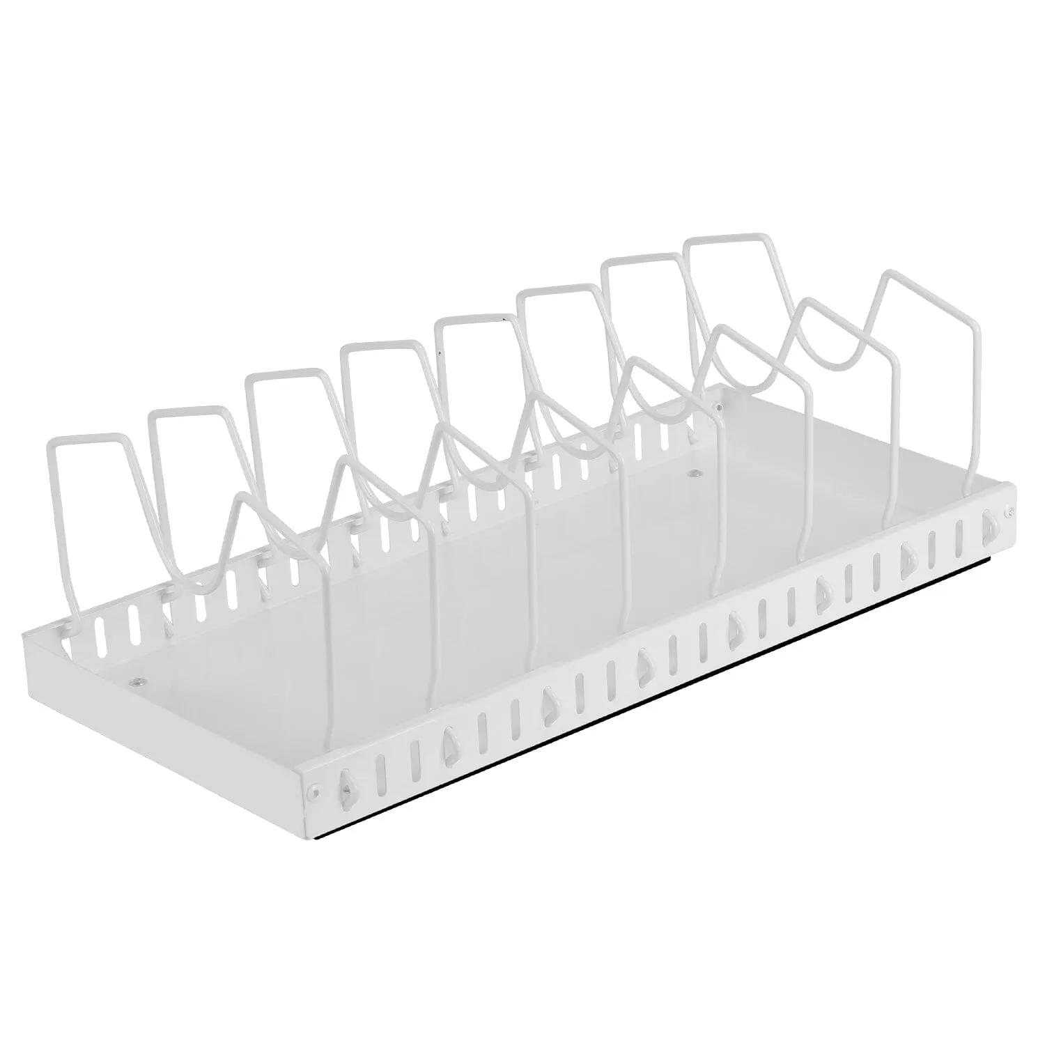 Pull Out Pots and Pans Organizer with 8 Adjustable Dividers