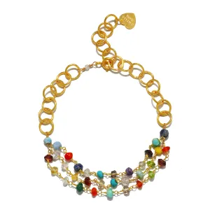 Rainbow Layered Bracelet