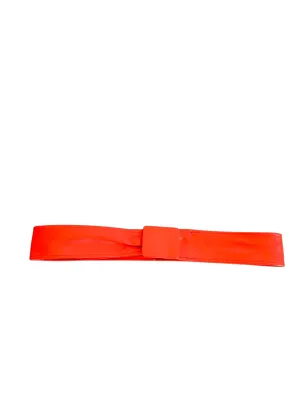 RENT Vintage Bright Red Leather Waist Belt