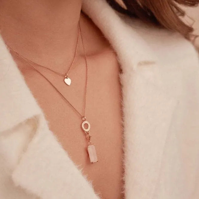 Rose Gold Charming Chain Necklace X0278-415-40