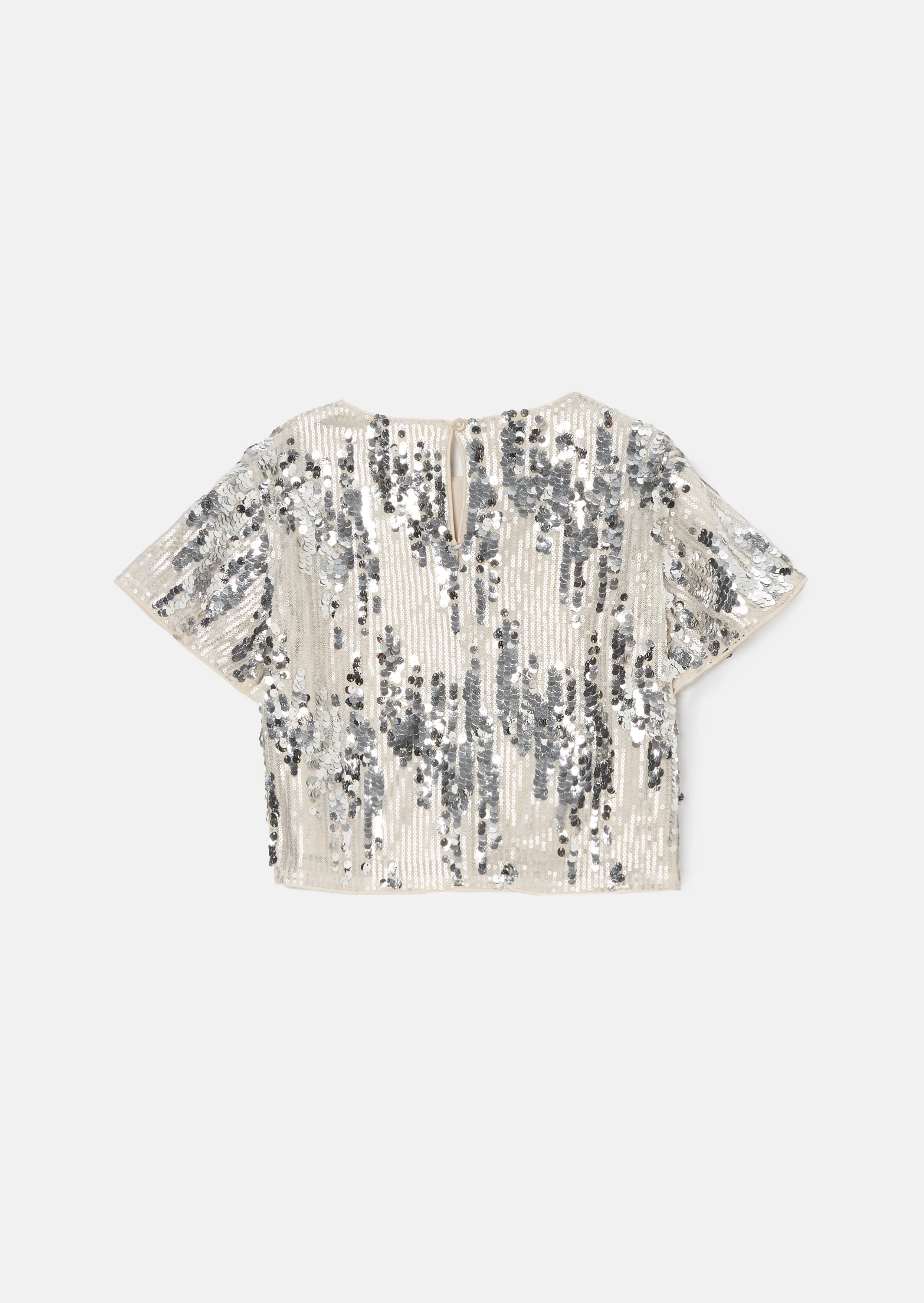 Sadie Silver Sequin Top