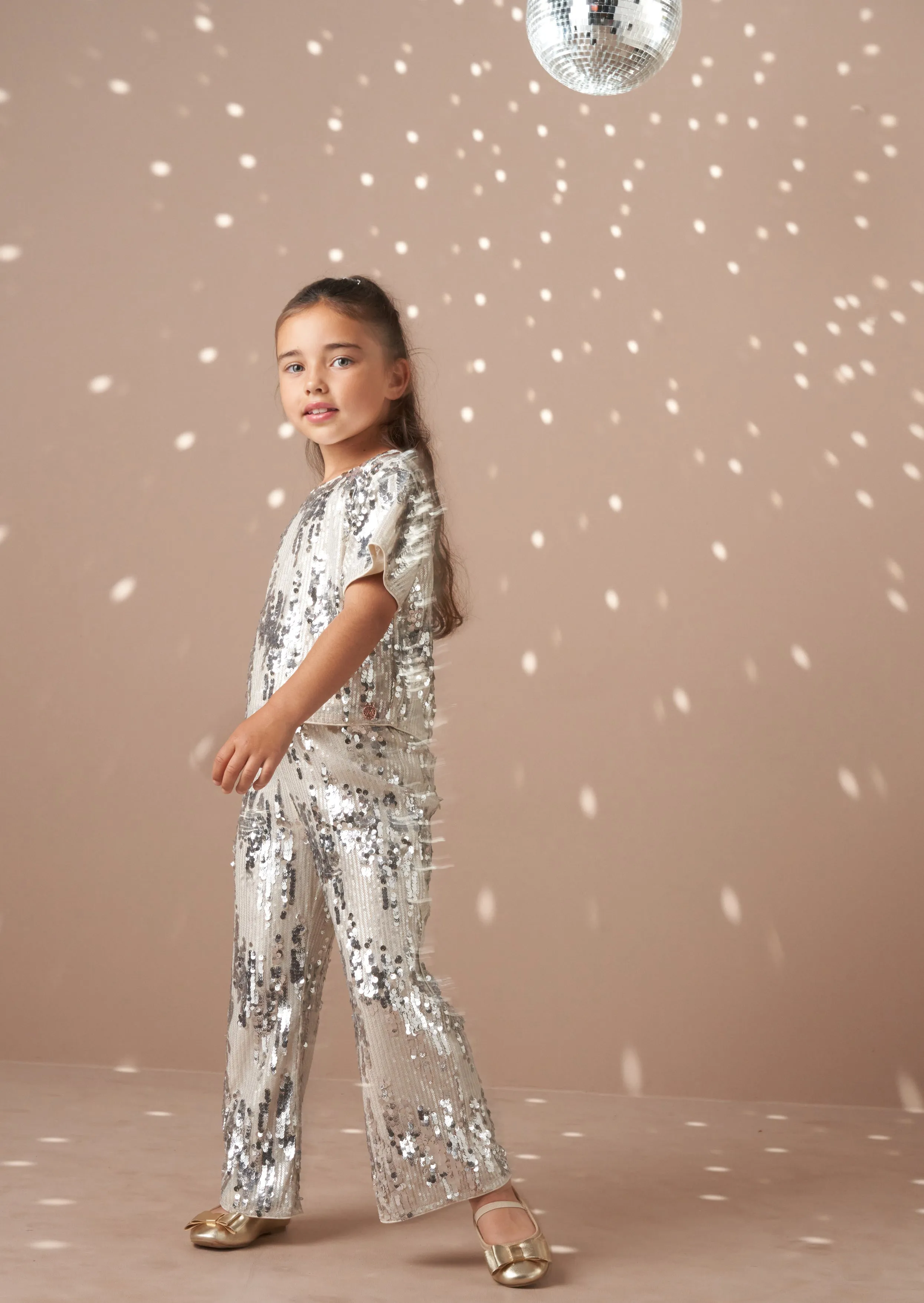 Sadie Silver Sequin Top