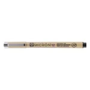 Sakura Pigma 12 Micron 0.70mm Pen, Black