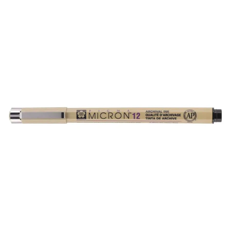 Sakura Pigma 12 Micron 0.70mm Pen, Black