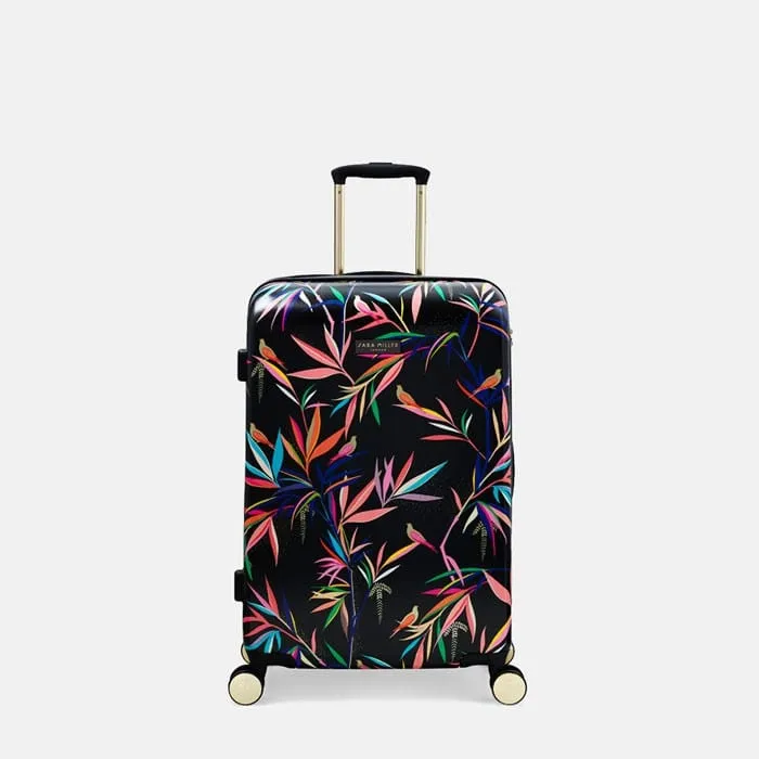 Sara Miller Medium Trolley Black Bamboo 4 Wheels