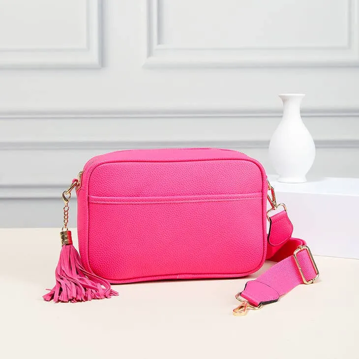 Savannah Fuchsia Crossbody Camera Bag