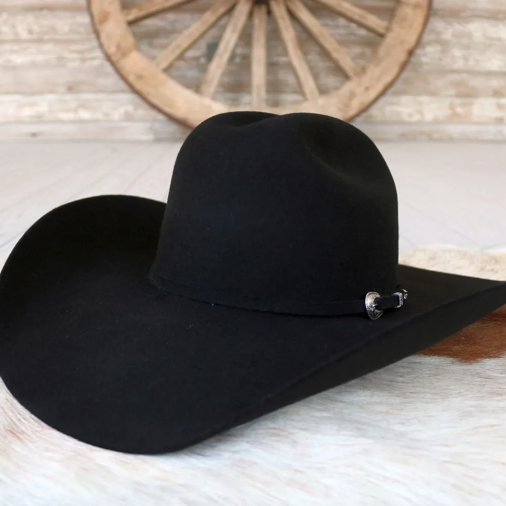 Serratelli Black Wool Cowboy Hat