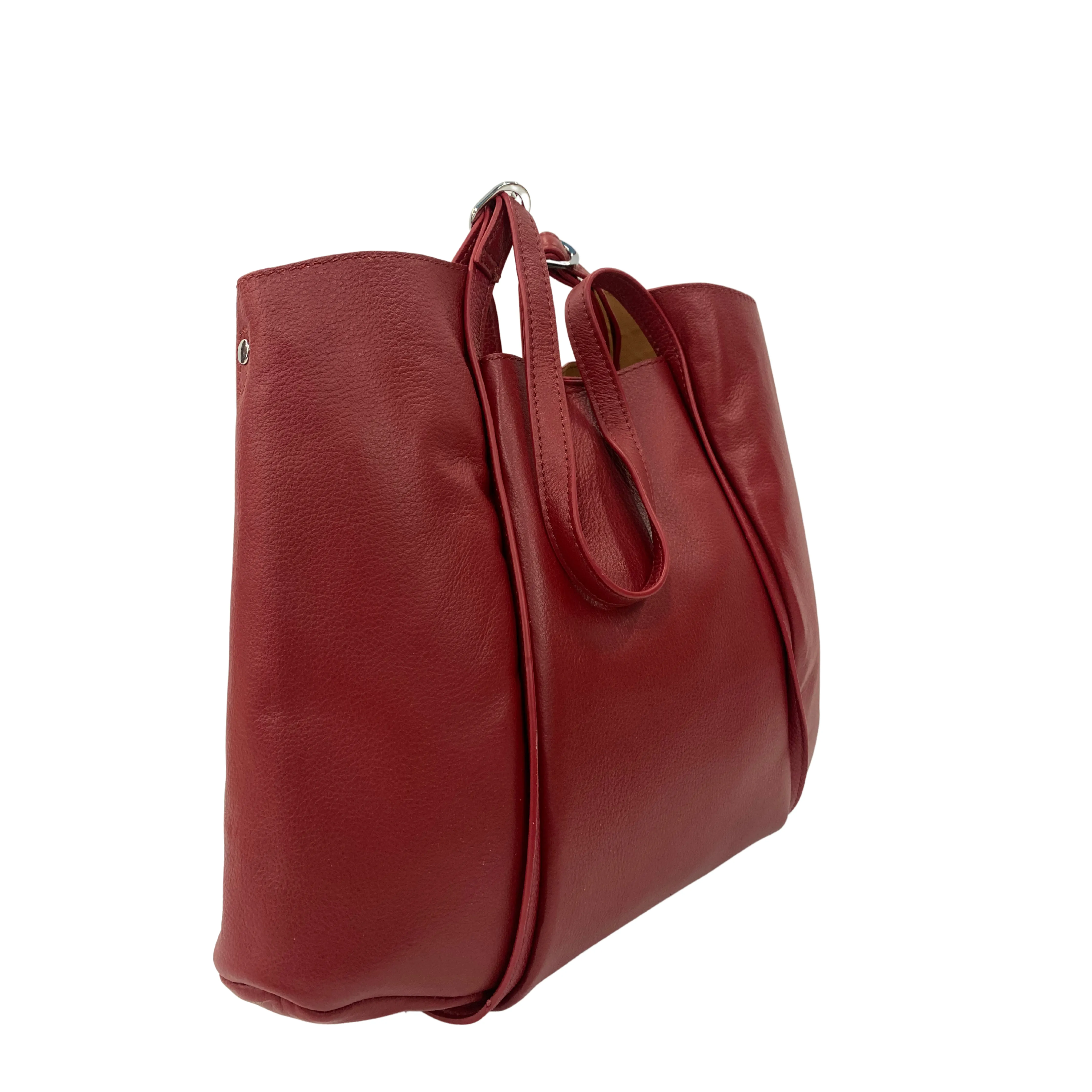 Shell Shaped Genuine Leather Casual Handbag - Multiple Colors